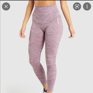 Gymshark Adapt Animal Seamless Leggings Purple Marl (zebra)